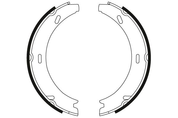Brake Shoe Set, parking brake-1