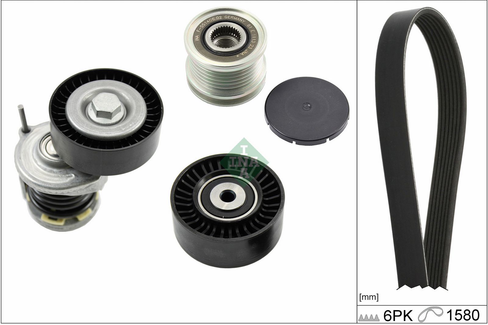 SCHAEFFLER INA 529 0521 20 V-ribbed belt set