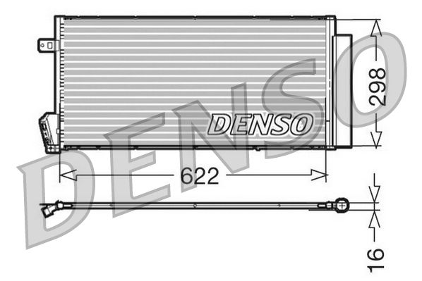DENSO DCN09018 Condenser, air conditioning