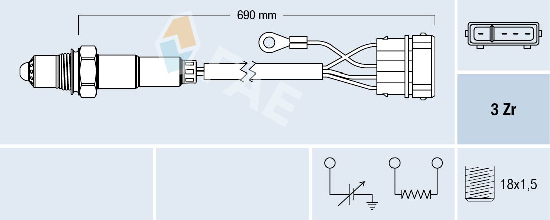 FAE 77111 Oxygen sensor
