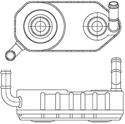 MAHLE CLC 177 000S Oil cooler, automatic transmission