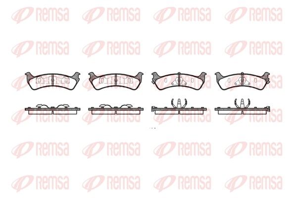 REMSA 0617.12 Brake pad set, disc brake