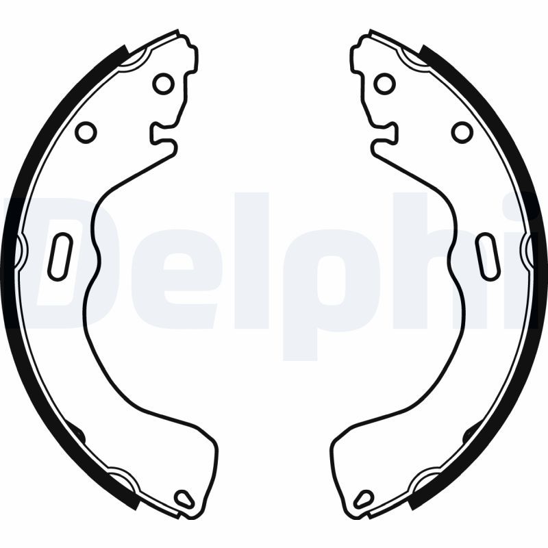 DELPHI LS1963 Brake shoe set