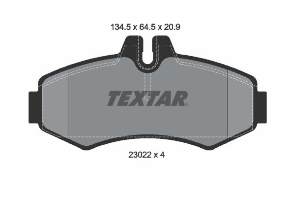 TEXTAR 2302201 Brake pad set, disc brake