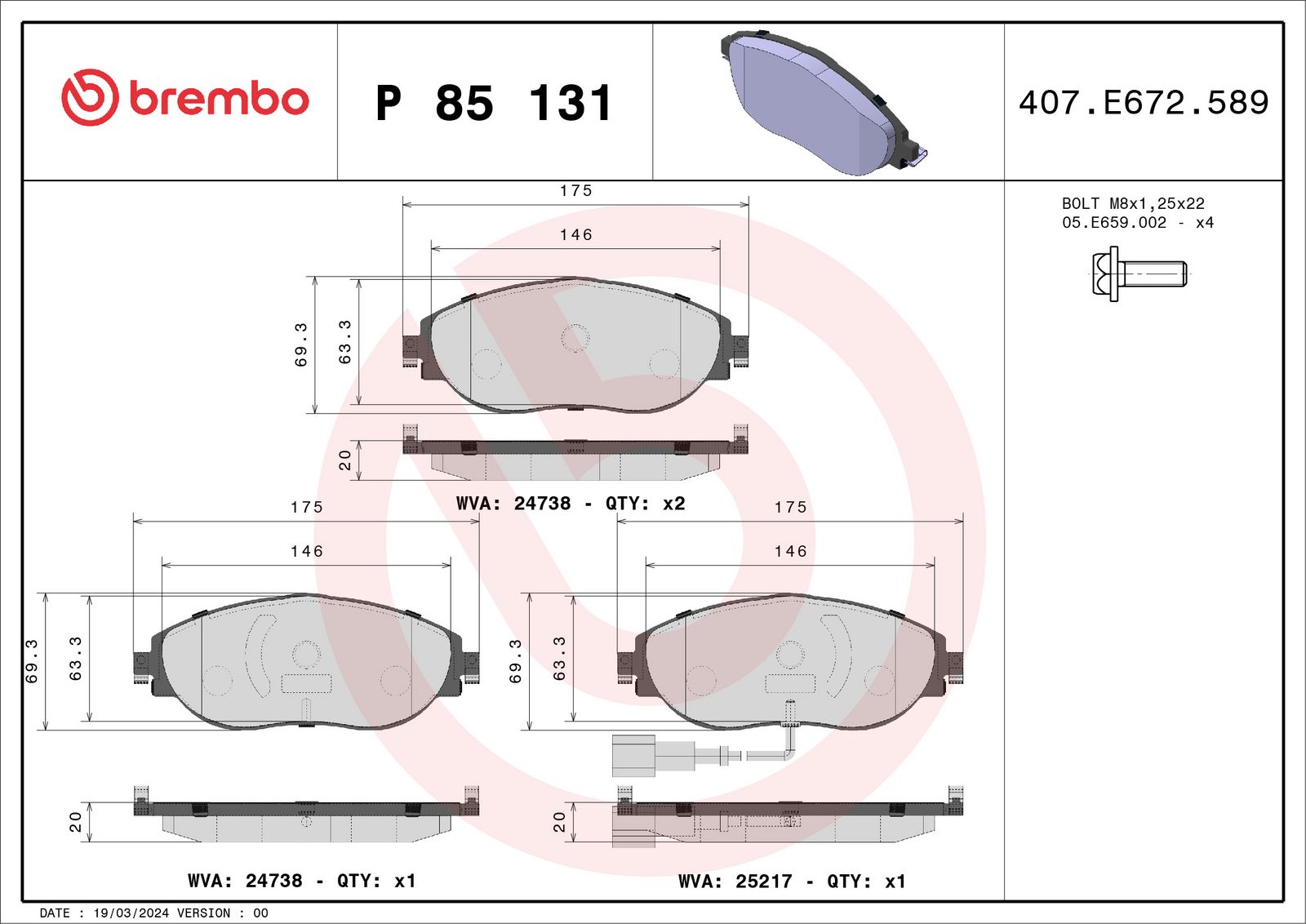 Brake Pad Set, disc brake-1