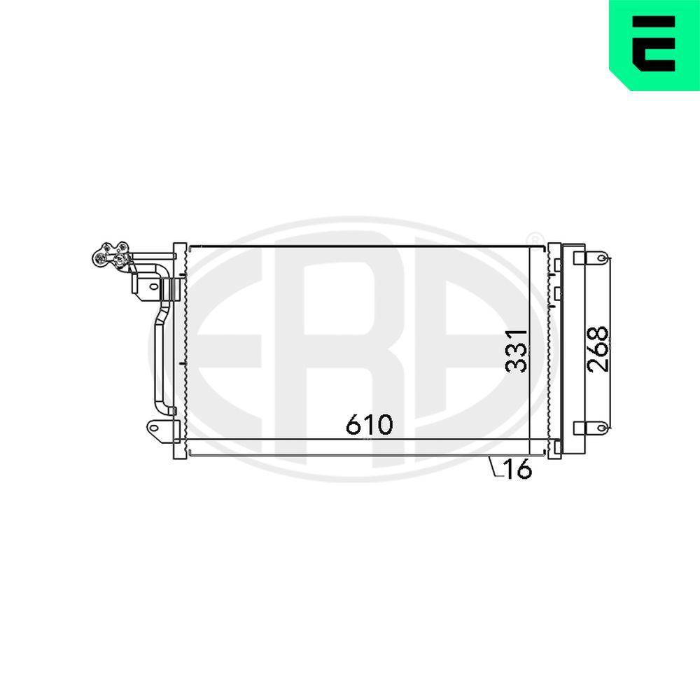 ERA 667026 Condenser, air conditioning