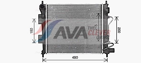 AVA CLEVER CHOICE HY2589 Radiator, engine cooling
