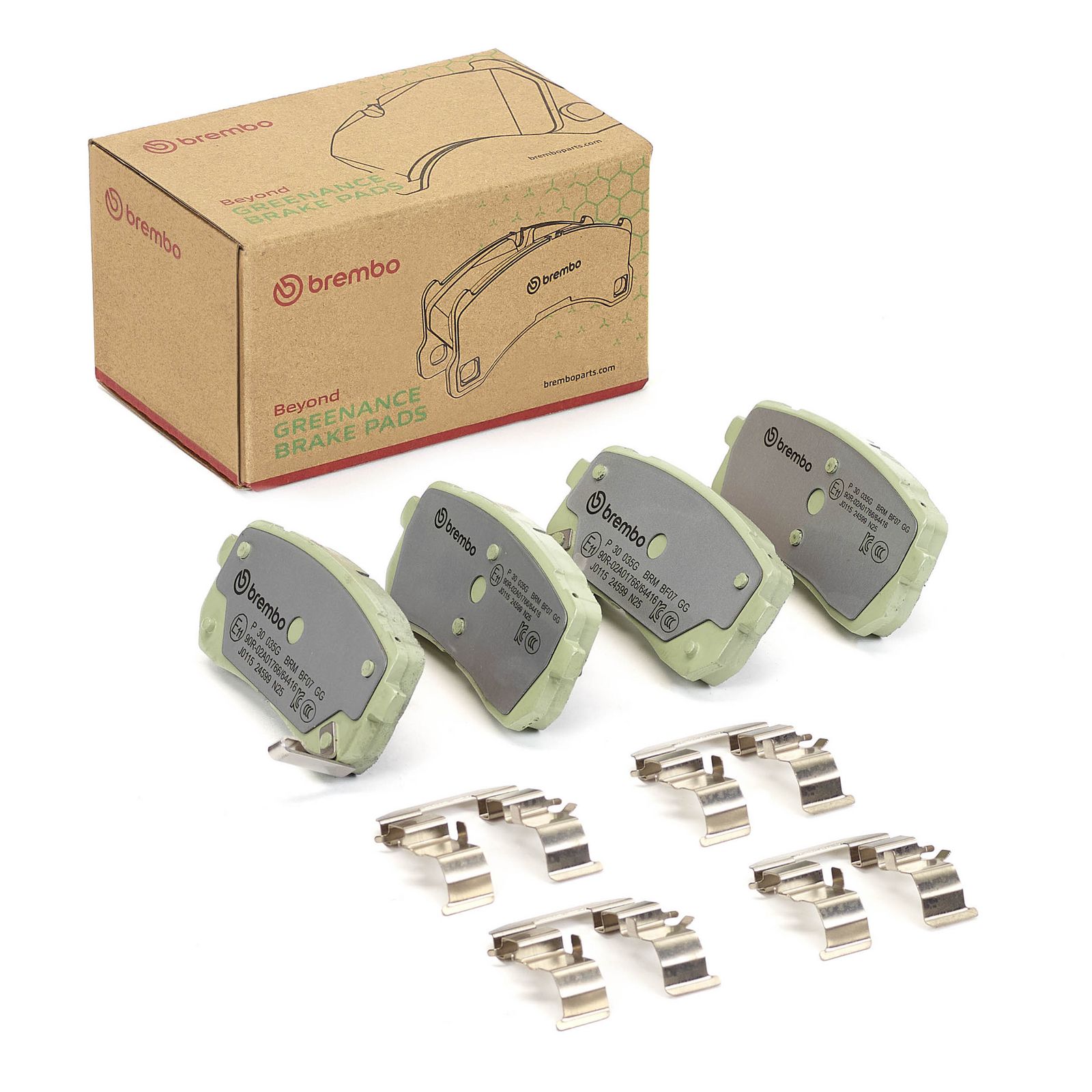 BREMBO P 30 035G Brake pad set, disc brake