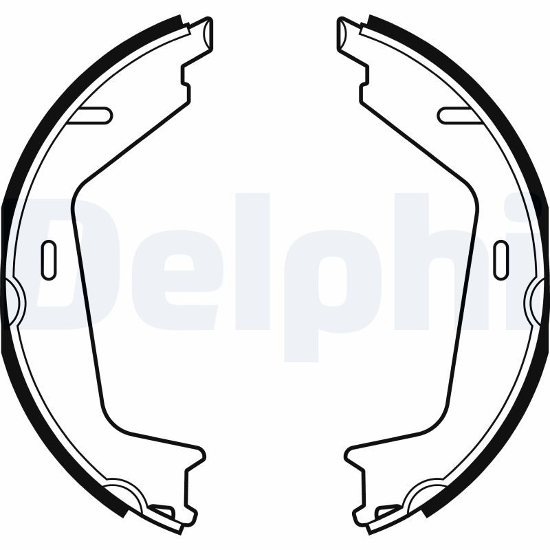 DELPHI LS2144 Brake shoe set