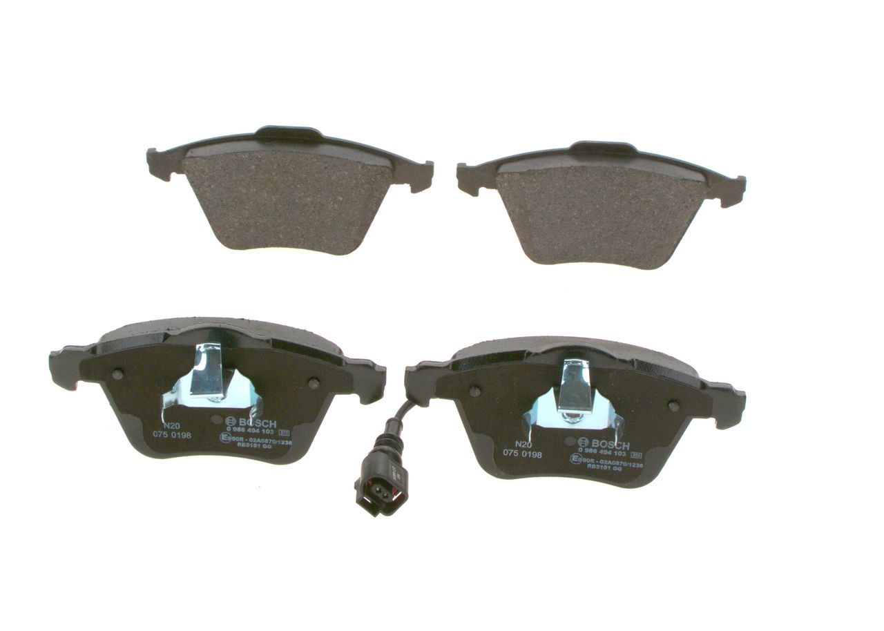 BOSCH 0 986 494 103 Brake pad set, disc brake