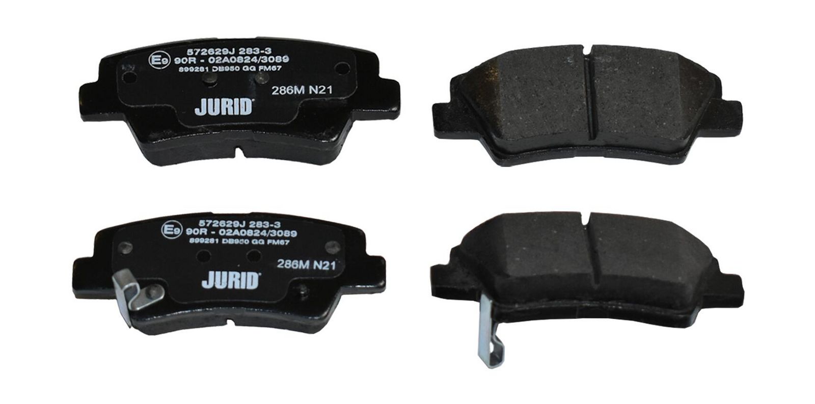 JURID 572629J Brake pad set, disc brake