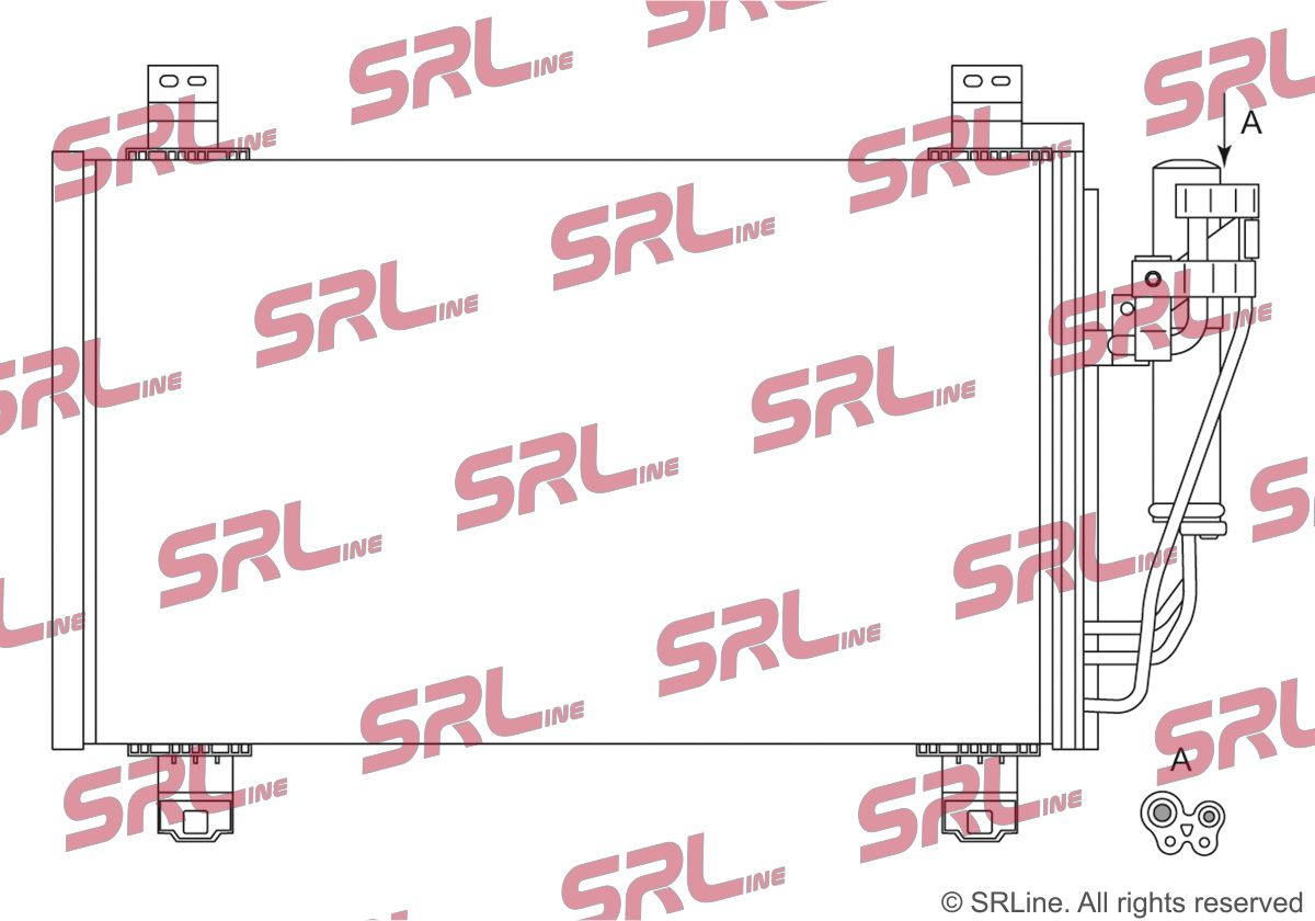 SRLINE 45L1K8C1S Condenser, air conditioning