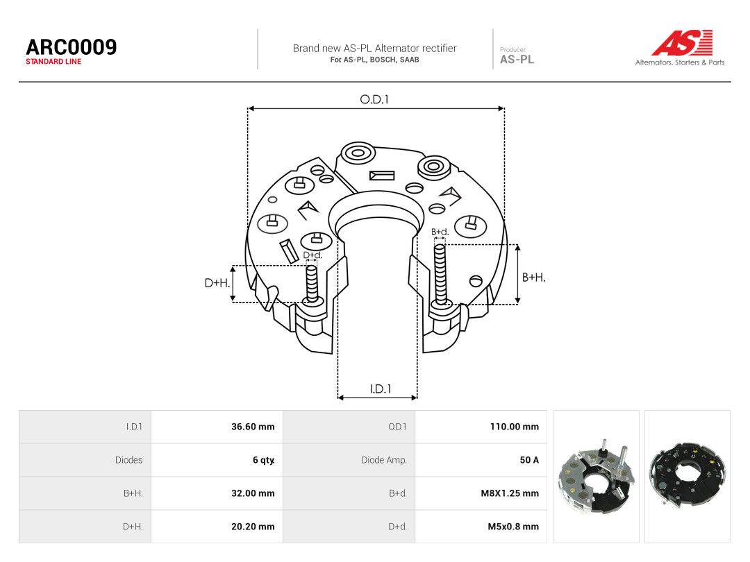 Rectifier, alternator-2