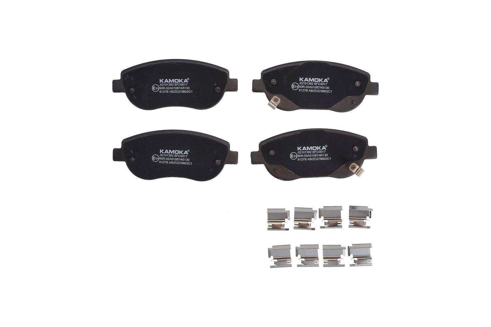 KAMOKA JQ101392 Brake pad set, disc brake