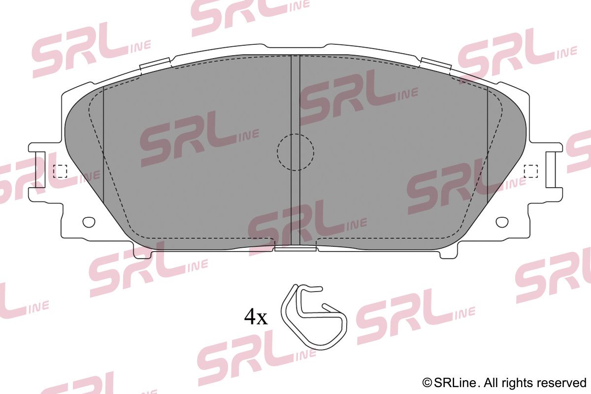 SRLINE S70-0438 Brake pad set, disc brake