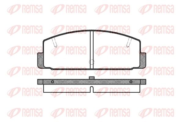 REMSA 0179.10 Brake pad set, disc brake