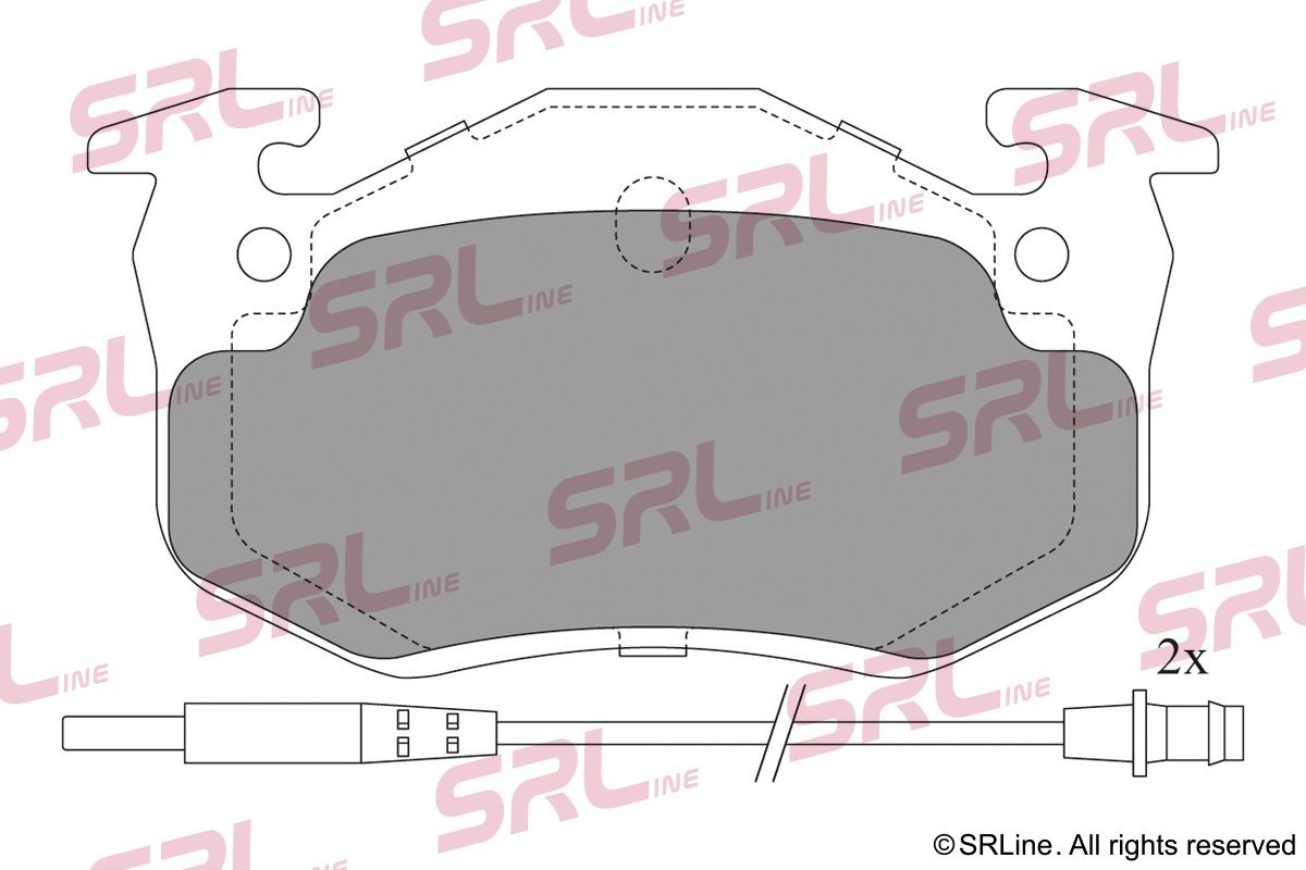 SRLINE S70-0111 Brake pad set, disc brake