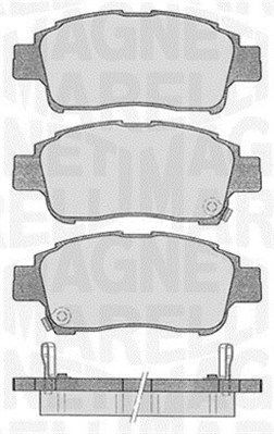 MAGNETI MARELLI 363916060533 Brake pad set, disc brake