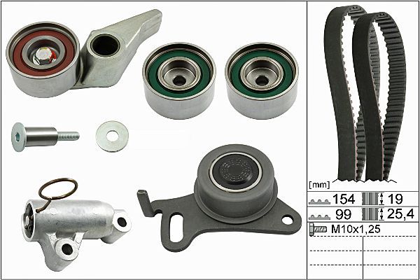 HEPU 20-1813 Timing belt kit