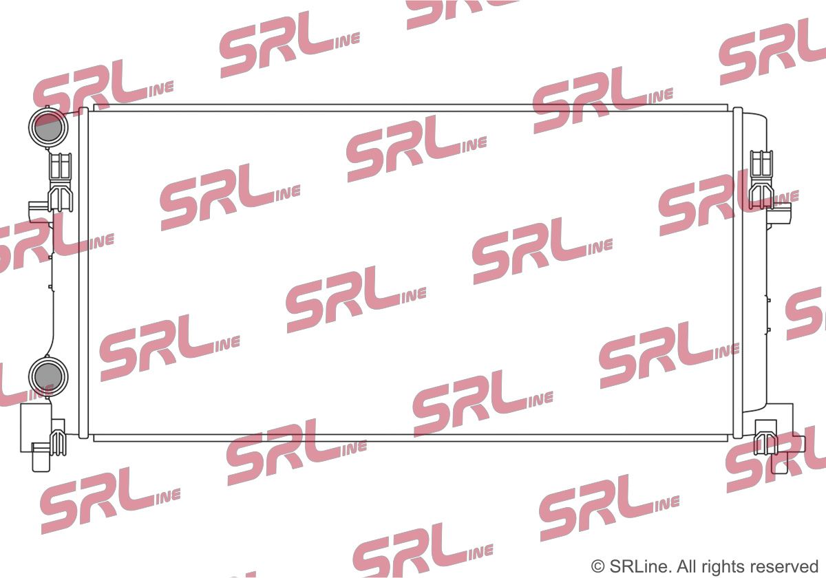SRLINE 69C108-4 Radiator, engine cooling