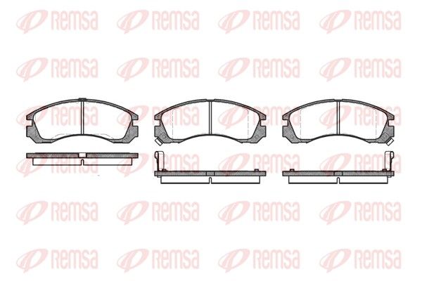 REMSA 0354.02 Brake pad set, disc brake