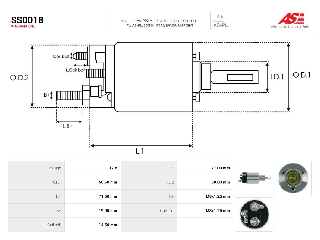 Solenoid Switch, starter-3
