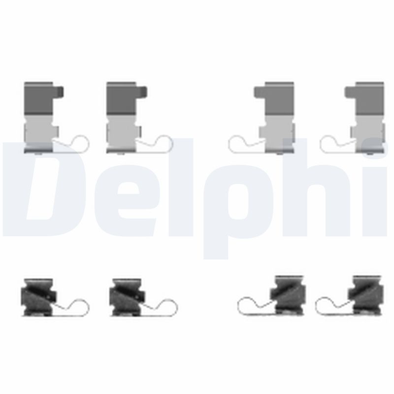 DELPHI LX0434 Accessory kit, disc brake pad