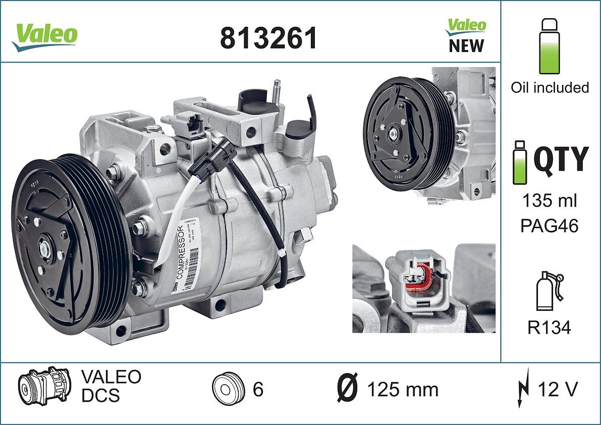 VALEO 813261 Compressor, air conditioning