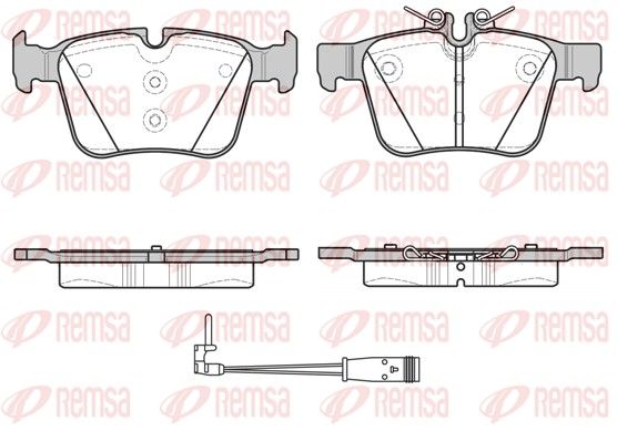 REMSA 1516.21 Brake pad set, disc brake