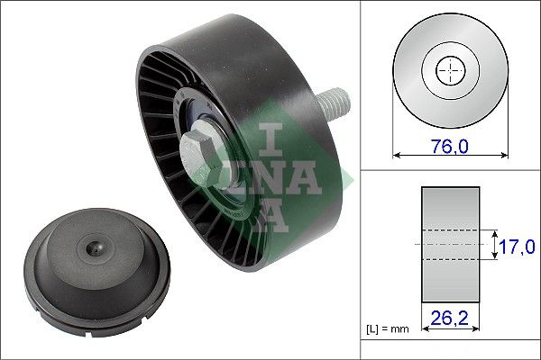 SCHAEFFLER INA 532 0632 10 Deflection/guide pulley, v-ribbed belt