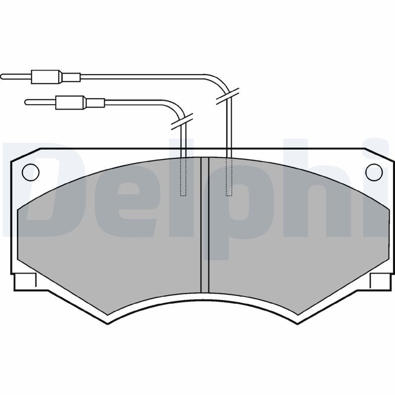 DELPHI LP583 Brake pad set, disc brake