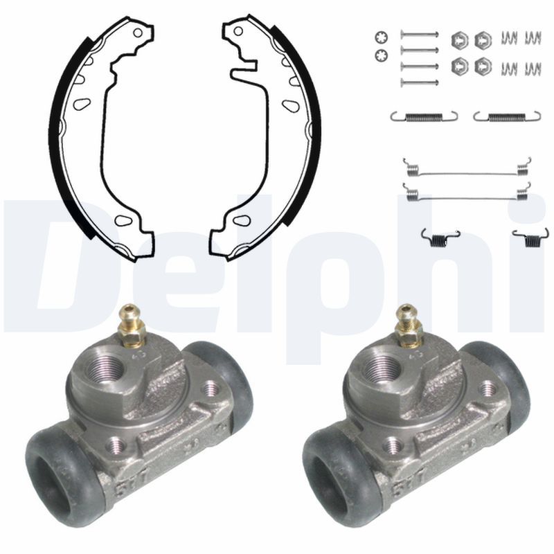 DELPHI KP827 Brake shoe set