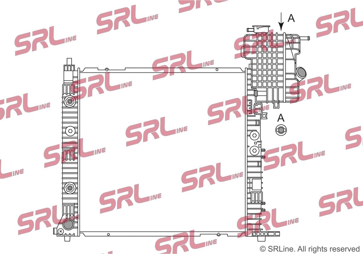 SRLINE 501208-12 Radiator, engine cooling