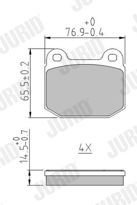 stabdžių trinkelių rinkinys, diskinis stabdys-1