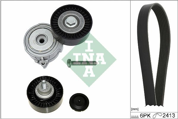 SCHAEFFLER INA 529 0509 10 V-ribbed belt set