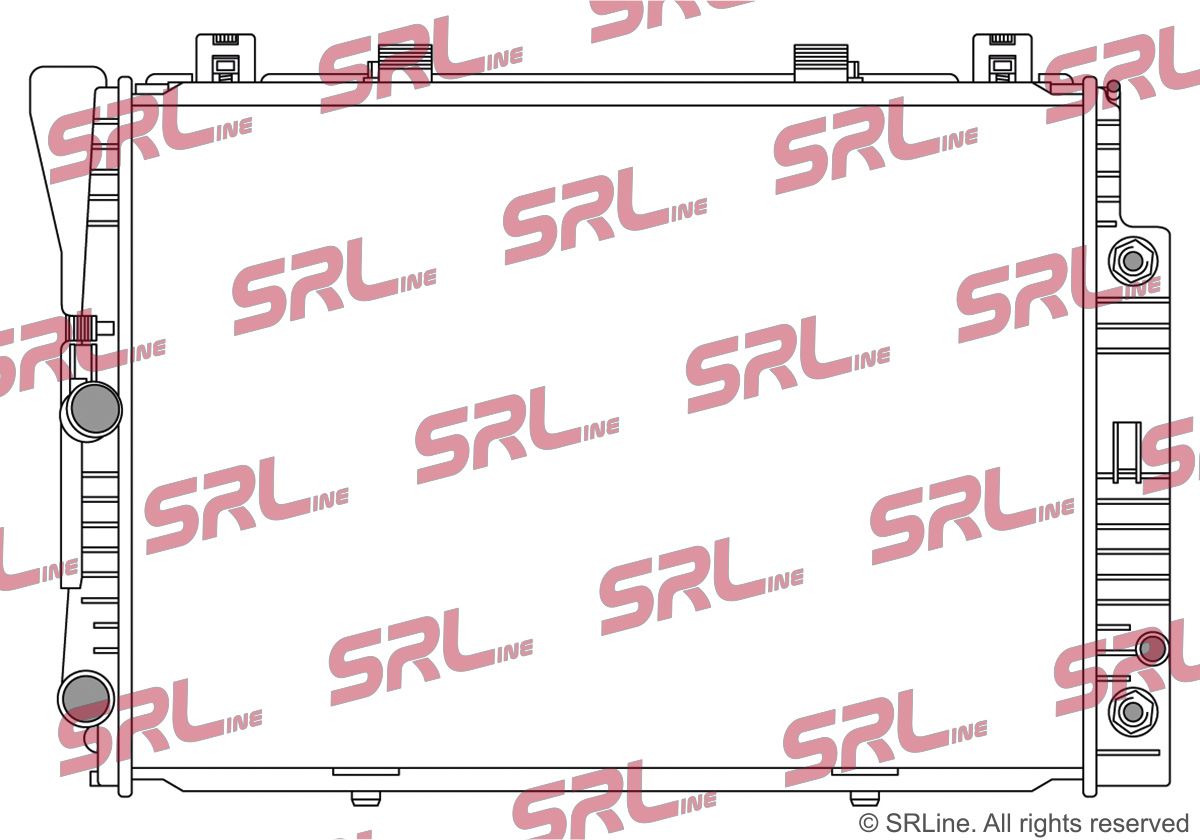 SRLINE 502408-8 Radiator, engine cooling