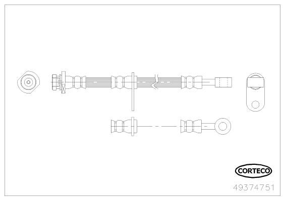 CORTECO 49374751 Brake hose