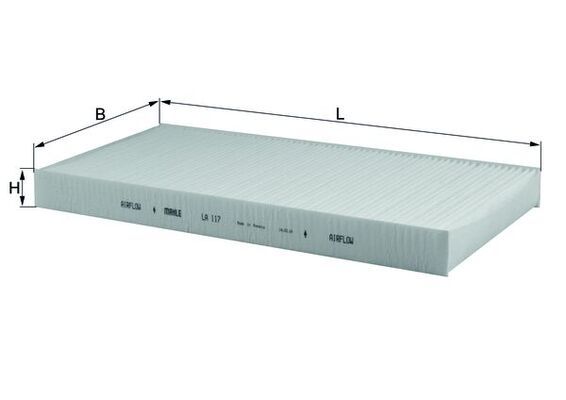 KNECHT LA 117 Filtras, salono oras