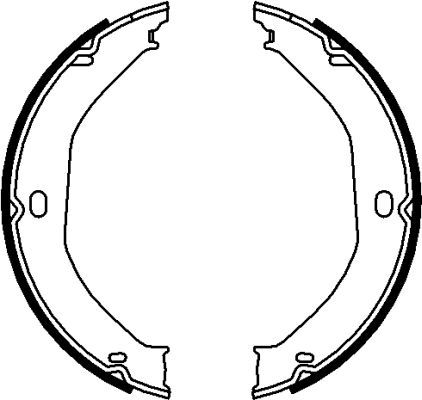 Brake Shoe Set, parking brake-1