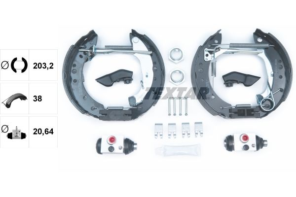 TEXTAR 84059801 Brake shoe set
