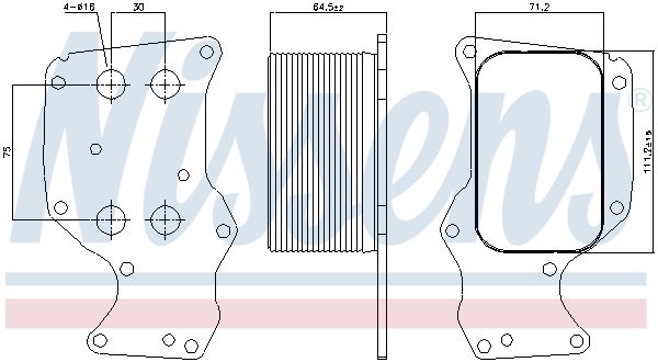 Oil Cooler, engine oil-4