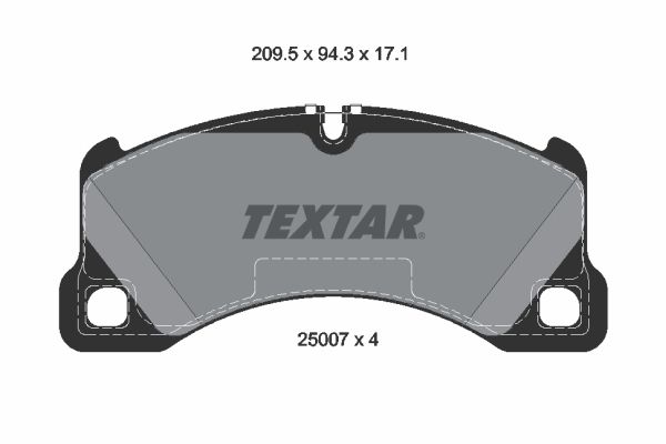 TEXTAR 2500701 Brake pad set, disc brake