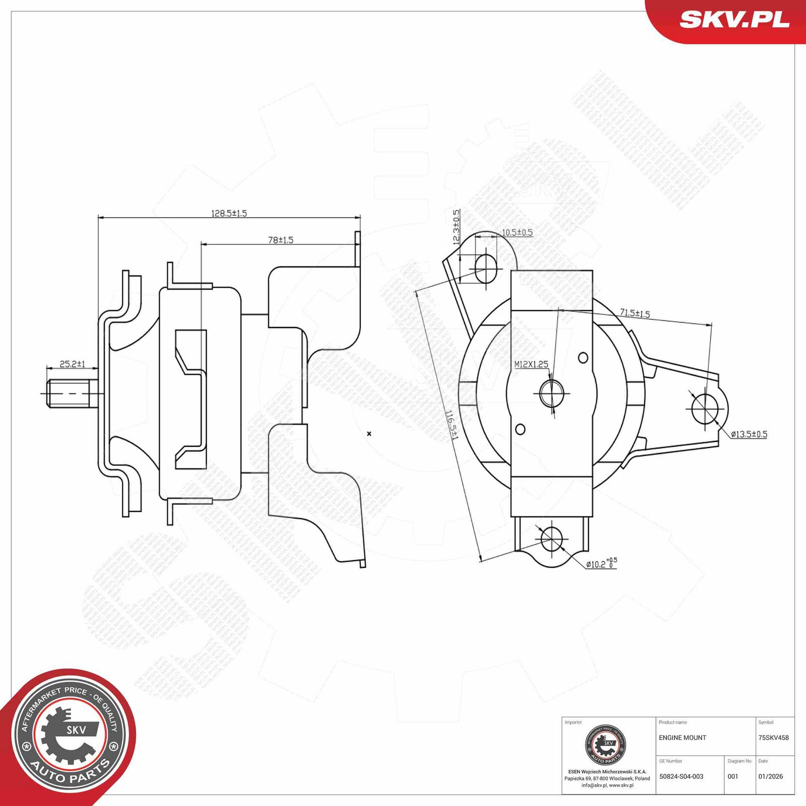 Mounting, engine-2