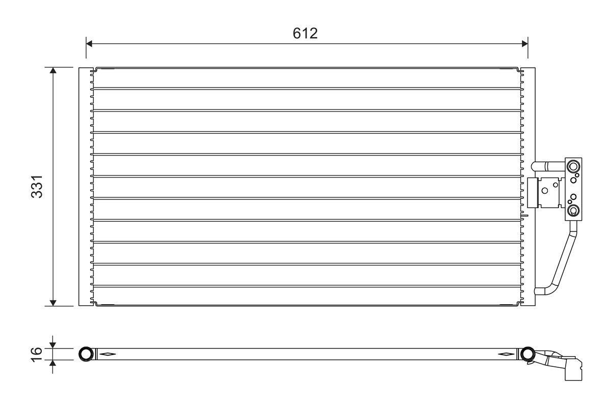 VALEO 817561 Kondensatorius, oro kondicionierius