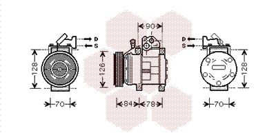 VAN WEZEL 8300K052 Compressor, air conditioning