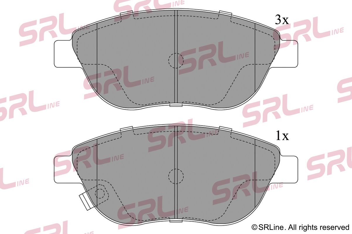 SRLINE S70-0548 Brake pad set, disc brake