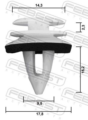 Retaining Clip, door panel-1