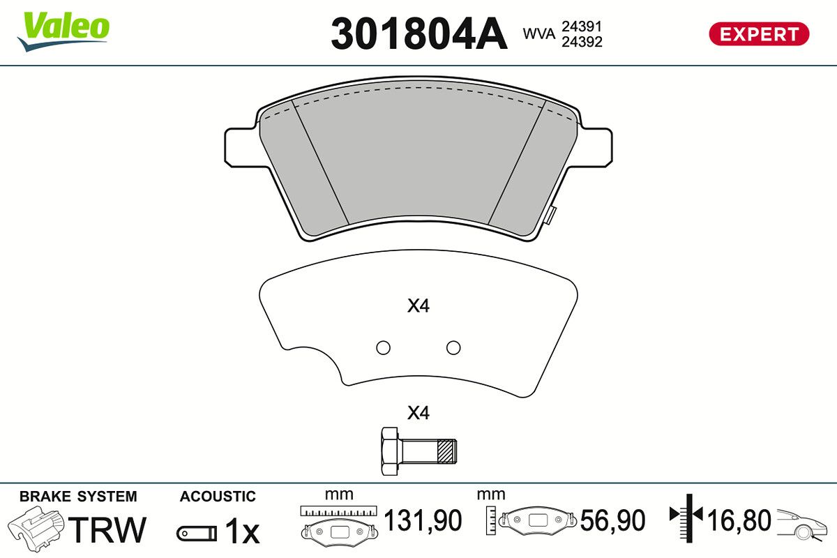 Brake Pad Set, disc brake-main
