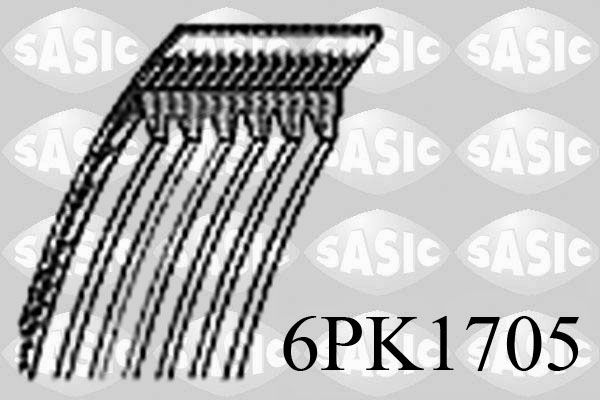 SASIC 6PK1705 V-ribbed belt
