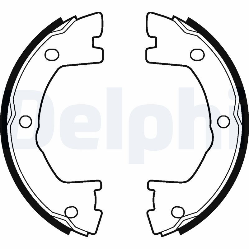 DELPHI LS2115 Brake shoe set